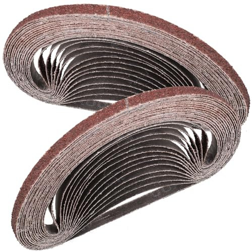 STEBRUAM Nastri Abrasivi 9 x 533 mm,30PCS 40 grana Levigatrice a Nastro