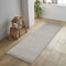 Jimri Flauschiger Teppich Läufer - Hochwertiger Kurzflor für Zuhause, Büro, Küche, Eingang, Flur, Wohnzimmer - Maschinenwaschbar - Rutschfester Teppich Waschbar - 80x250 cm - Beige