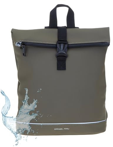Daniel Ray Rucksack Damen Jeff Fashion small Damenrucksack Mini small A4 Handtasche Freizeitrucksack Plane Daypack backpack 25.1092 + Schlüsseletui (Oliv Grün 20)