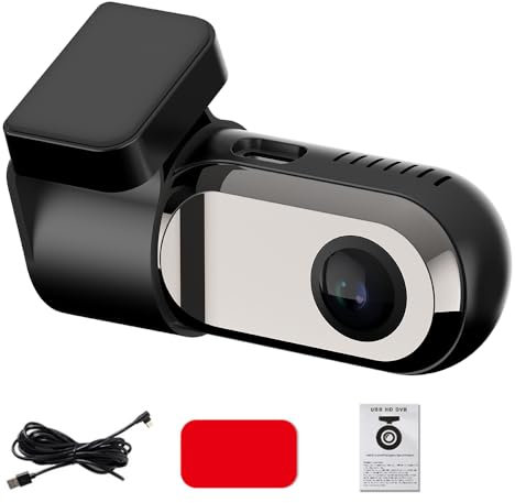 Shkalacar USB Dash Camera 360 Degree Rotation, Car Android Navigation Driving Video Recorder, DVR Dashboard Camera with ADAS Assisted System 140° Wide Angle Support NightVision Loop Recording