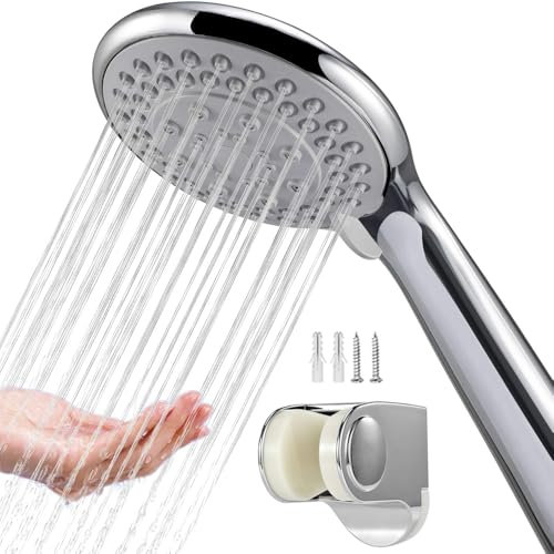 Shower-Head-Universal-Saving-Water-High-Pressure-Universal-Bracket-Replacement, BauTangLe 2024 Upgraded Handheld Shower with One Practical Gift for Bathroom, Enjoy Your Refreshing Shower