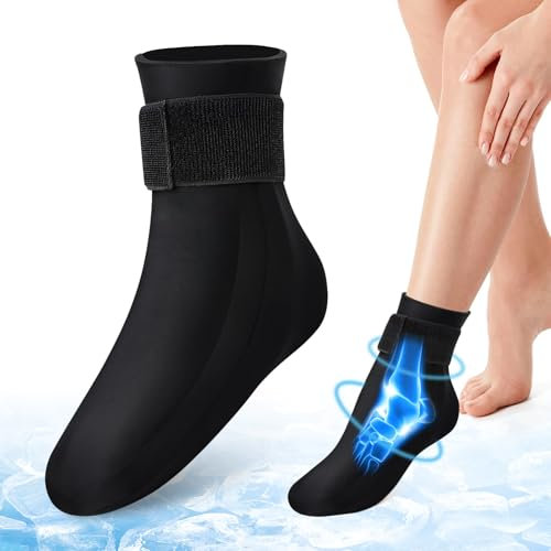 Poche De Glace Cheville, Chaussettes De Thérapie Par Le Froid, Poche Glace Cheville, Poche De Glace En Gel Pour Entorse De La cheville, Blessure Sportive, Tendinite D'achille