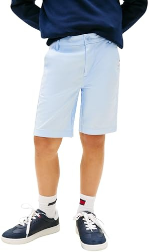 Tommy Hilfiger Jungen 1985 Chino Short KB0KB09641 Shorts, Blau (Sweet Blue), 14 Jahre