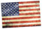 Toyvian 1 pièce Bannière Verticale Antique Drapeau Américain Décoration Vintage pour Fête Jardin et Maison Rouge et Blanc