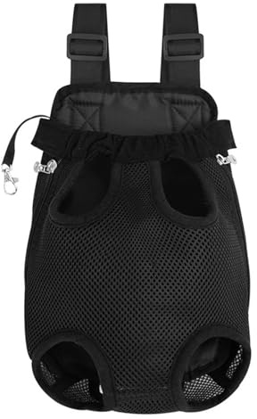 Sac à Dos Réglable Porte Chat Ventral Sac de Transport pour Chat | Sac de Ttransport Respirant Pour Chat Ppour Petit Chien Idéal Pour Transport sur la Poitrine dos Voyage(Longueur dos 38CM)