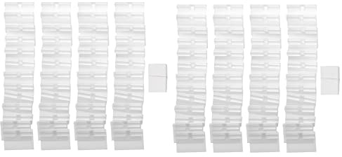Wesafrae 100 Stücke Durchsichtiger Kunststoff Etiketten Halter Preis Schild, Regal Etiketten Clip Abnehmbarer Etiketten Halter