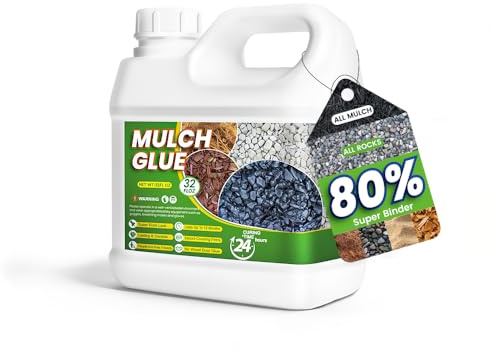 945 ml Gravel Glue for Garden Stones, Safe & Non-Toxic Gravel Binder Outdoor, Clear Resin for Pebble, Rock, Mulch - Formulated to hold in Landscaping, Paths, Patios & Borders