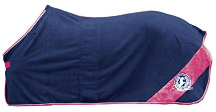 HKM 4057052264450 Abschwitzdecke -HKM Exclusive- Autumn6939 Dunkelblau/Dunkelpink165