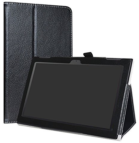 LiuShan Custodia per Lenovo Tab 4 10, Slim Sottile Pieghevole con Supporto in Piedi Caso per Lenovo Tab 4 10 TB-X304F / Tab 4 10 TB-X304L 10.0 Android Tablet,Nero