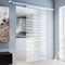 inova Glas-Schiebetür Komplettset 880 x 2035 mm Mistral Design 8 mm ESG Alu Lauf-Schiene mit Griffmuschel