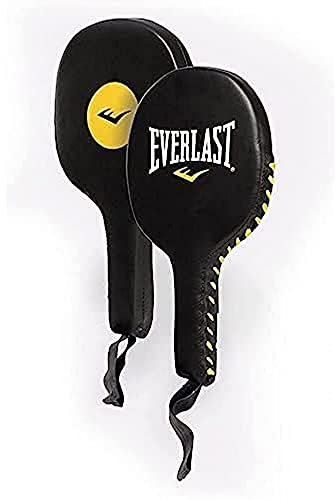 Everlast Unisex – Erwachsene Punch Paddles læder Box Equipment, Schwarz, Einheitsgröße EU