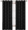 Deconovo Kälteschutzvorhang für Schlafzimmer Blickdichte Gardinen Vorhang für Wohnzimmer, 183x140 cm(HöhexBreite), Schwarz, 2er Set