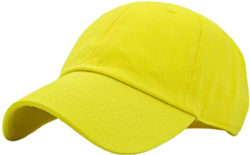 KBETHOS Original Klassische Flache Baumwollmütze Herren Damen Baseball Cap Papa Mütze Verstellbar Unkonstruiert Einfarbig Cap