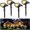 Lot de 4 Lampe Solaire Exterieur,32 LED Eclairage Exterieur Solaire Etanche IP67 Applique 3 modes, Réglable 180° Spot Solaire Exterieur pour Jardin, Cour, Allée, Chemin, Trottoir, Terrasse