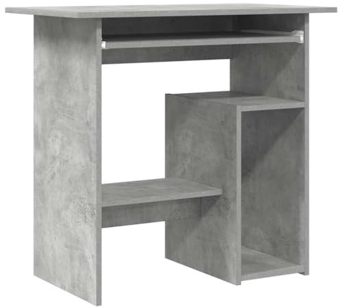 vidaXL Scrivania Grigio Cemento 80x45x74 cm in Truciolato