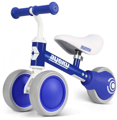 AyeKu Kinder Laufrad Lauflernrad ab 1 Jahr,Kleinkind Dreiräder ohne Pedal,Geschenk 1 Jahr Mädchen Junge Erstes Baby Laufrad für Mädchen 10-24 Monate