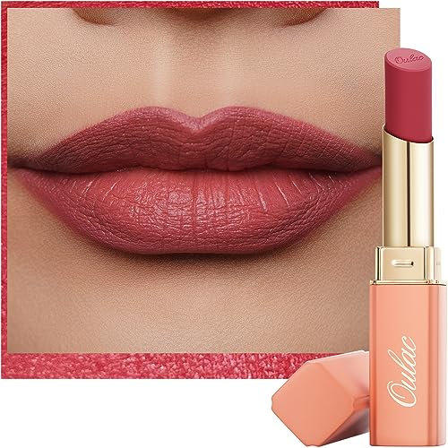 Oulac Pink Lippenstift und Blush, Matt Hochpigmentierter Geschmeidige, Multi-Use Blush Stick, Hydratisierte, Langanhaltend Lip Cream,für Wangen und Lippen, Vegane Tierversuchsfreie, 3.6g(Y06)