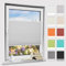 Plisseerollo klemmfix ohne Bohren, Hellgrau 50x80cm(BxH) Springrollo mit Klemmträger, Blendschutz Klemmrollos für Fenster & Balkontür