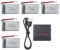 ZYGY 5PCS 3.7V 600mah Lipo-Battery with 5 in 1 Charger for MJX X708 X708W X709 UDI U45 U45W U42 U42W SYMA X5C X5SW X5SC S5 S5C S5W E32HW SS40 FQ36 T32 T5W H42 CW4 RC Quadcopter Drone battery