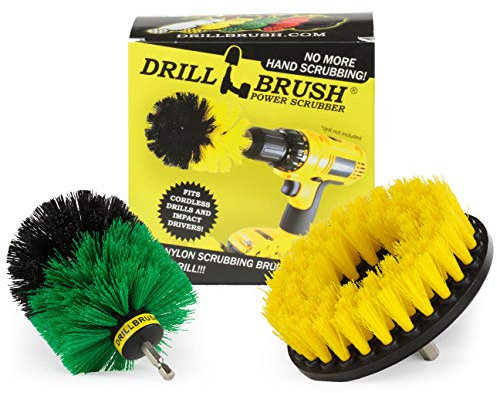 Duschreiniger Bohrbürste Set - Bohrmaschine Reinigungsbürste Aufsatz Set - Fugenbürste Bohraufsatz Scheuerbürste - Bohrbürste Power Scrubber Bürste Set - Haushaltsreinigungsbürsten für Bohrer