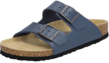Josef Seibel Damen Pantoletten Bianca 01, Frauen Hausschuhe,Weite G (Normal),finken,schlapen,Home-Slipper,House-Slipper,Blau (Jeans),42 EU
