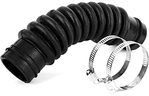 AEM73213001 LG Washer Tub to Pump Connector Drain Hose Assembly, Pump Outlet for LG Washing Machine, More Thicker With 2 Stainless Steel Hose Clamps