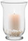 TREND FOR HOME Grand Bougeoir en Verre 19.5 cm Photophore Bougie Vase Haut Transparent Porte-Bougie Hurricane pour Bougies Chauffe-Plat Pilier Votif pour Centre de Table Mariage | Freesia