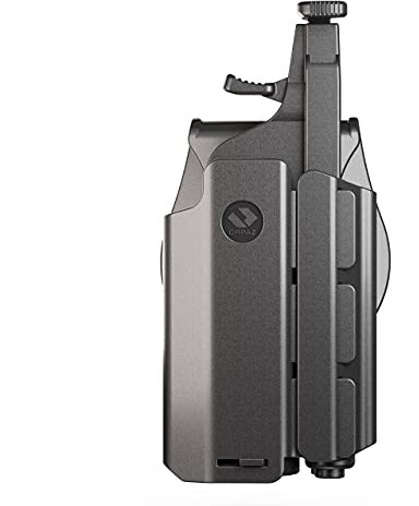 Orpaz T40 Adjustable and Modular Universal Holster Compatible with OWB Universal Holder with Light/Laser/Sight/Optics, Large, Paddle Attachment - Will Secure Your Handgun with a Tactical Appearance
