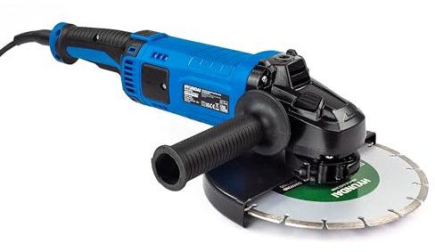 Electric Angle Grinders with 3 Year Warranty, Suitable for Cutting, polishing, Grinding, Sharpening, and Cleaning Materials Such as Steel, Copper, Concrete, and Tile (2000w 230mm / 9” Disc)