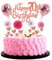 Tortendeko 70. Geburtstag Deko Kuchen Topper Happy Birthday 70 Jahre Frau Kuchendeko Rosa Rosegold
