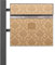 banjado® Standbriefkasten Anthrazit mit Namensschild Geigetapete & Zeitungsfach/Briefkasten mit Standfuß in Anthrazit/Postkasten A4 Einwurf inkl. Montagematerial & 2 Schlüsseln