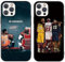 nurkorki [2 Stück Handyhülle für iPhone 12 Mini Hülle 5,4, Basketball Legende 24 23 Player Star Cool Mode Muster Design Case Matt Weich Silikon Stoßfest Back Cover Schutzhülle für iPhone 12 Mini