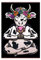 FISH DRAGATE Kuh Yoga Poster Leinwand Poster Wandkunst Dekor Bild Gemälde für Wohnzimmer Schlafzimmer Dekoration Rahmen Stil 40 x 60 cm
