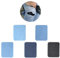 Denim Patches for Jeans Iron on Repair, 5PCS Premium Quality Iron on Patches for Inside Outside Jeans, Strongest Glue 100% Cotton Assorted Shades of Blue Black Clothing Repair Decorating Kit