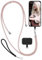 moex Unleash für iPhone 13 mini Handyband zum Umhängen ohne Hülle, Handykette mit Karabiner, Handy Umhängeband abnehmbar, Band Kette mit Pad für Handyhülle, Rosa, Silber