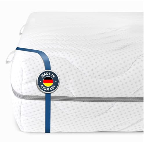BMM Matratze 90x190 cm Komfort 19 Härtegrad H2 medium/Kaltschaummatratze Öko-Tex Zertifiziert/ergonomische 7 Zonen Matratze Höhe 19 cm/Matratzen produziert in Deutschland
