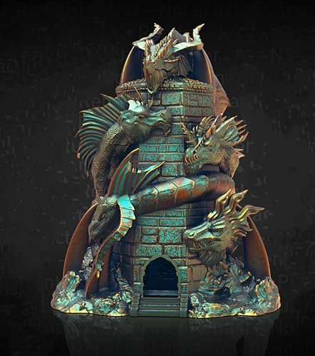 Tiamat Dice Tower Fates End Tabletop Gaming (Blue/Green Mix)