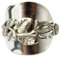 Rosen Ring 835 Silber Besteckschmuck Ring, ca. 62 (19,8) Ring aus Silberbesteck