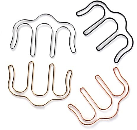 ibasenice Kreativer Clip Aus Metall Lesezeichen-clip Metall-büroklammern Kreative Papierklammer Metall-lesezeichen Praktisch Für Foto Oder Notizklammer Für Home Büro Und Schule