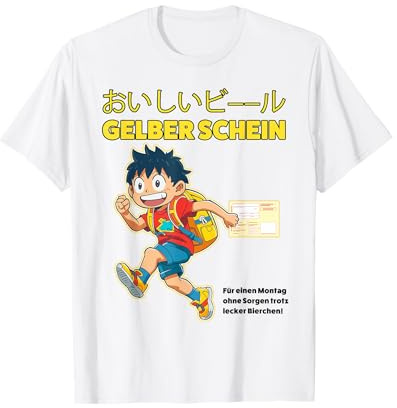 GELBER SCHEIN X LECKER BIERCHEN Manga Anime Meme Beer Bier T-Shirt