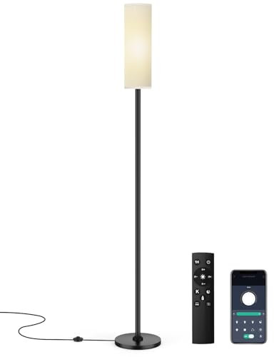 bototek Stehlampe für Wohnzimmer Modern, Stehlampen für Schlafzimmer, Moderne Stehlampen mit Lampenschirm, 65'' Stehlampe für Wohnzimmer, Minimalistische Leseleuchte Stehlampe