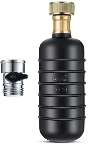 Enhon Abflussreinigungsblase mit Absperrventil, passend für 10,2 cm bis 15,2 cm Abflussrohre, Abwasserblasen-Entstopfen mit 1,9 cm Absperrventil, löst hartnäckige Verstopfungen in