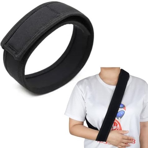 Fascia di Supporto per Braccio,Tutore Braccio Ingessato Regolabile,Supporti reggibraccio Immobilizzatore per Braccio a Tracolla Regolabile Leggero Comodo Traspirante Medica da Spalla per Feriti Arm