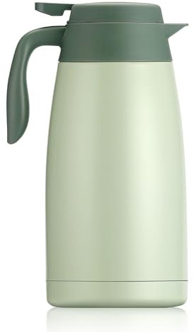 Thermal Coffee Carafe 68oz / 2L Stainless Steel Insulated Vacuum Coffee Carafes Thermal Beverage Dispenser for Keeping Hot/Cold Double Walled Insulated Vacuum Flask Coffee & Tea Carafes