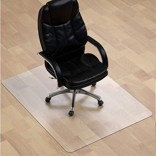Bodenschutzmatte Gefrostet Transparent Stuhlunterlage Matt Bürostuhlmatte Polycarbonat Hartboden Bürostuhl Unterlage rutschfest Stärke 1.5mm Bürostuhlunterlage (70x150cm)
