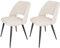 WAFTING Esszimmerstühle 2er Set, Kordsamt Stuhl Mit Dickem Cord-Schwamm Gepolsterter, Esstischstühle mit Separaten Metallbeinen, für Esszimmer, Wohnzimmer, Schlafzimmer und Empfang, Beige