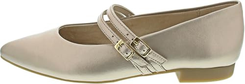 Paul Green Ballerina 1022-197, Glattleder, Beige, Damen EU 7,5/41