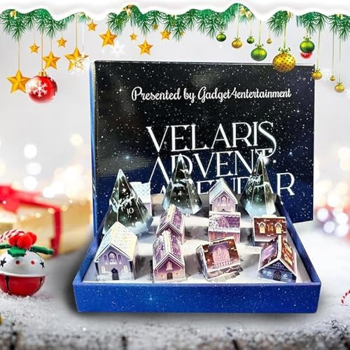 Zikenis Advent Calendar, Christmas Holiday Advent Calendar for Adults and Children, with Jewels, Stationery and Gadgets Decorative Design, Christmas, Winter, Surprise, Party Gifts