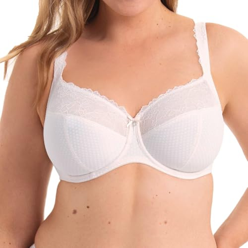 Rosa Faia by Anita Eloise Full-Cup Bügel-BH – Damen BH mit floraler Spitze, Dreigeteilten Cups, Zieranhänger & verstellbaren Trägern – komfortabler Halt