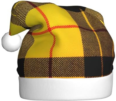 NBRIEU Festliche Dekoration, Weihnachtsmütze, Neujahrsparty-Zubehör und Geschenke, Gelb / Grau / Schwarz